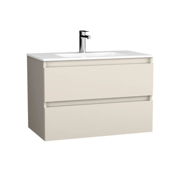 Szafka pod umywalkę KROFAM ARCO 80 cm kaszmir bez umywalki 1 szt