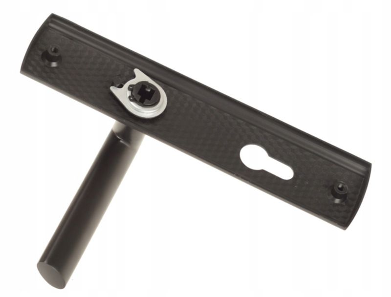 Klamka Drzwiowa FEINZ 72 Mm Wkład Czarna Prawa Zewnętrzna 1 szt.