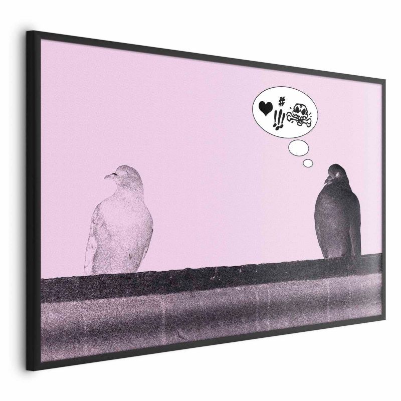 Plakat Artgeist Zaloty 90x60 cm z ramą czarną bez marginesu 1 szt