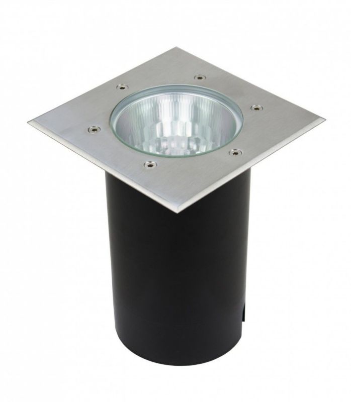 Lampa gruntowa najazdowa SU-MA Pabla stal nierdzewna 1 x E27 x 75W IP67 wym: 18 x 18 x 18 cm - 1 szt.