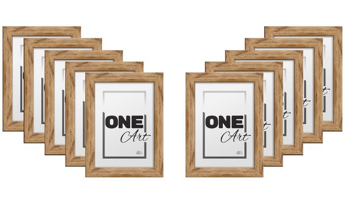 Zestaw ramek Hekla 21x29,7 A4 naturalny 10szt.