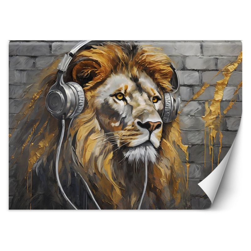 Fototapeta Feeby Lew Muzyka Zwierzęta 150x105 1 szt