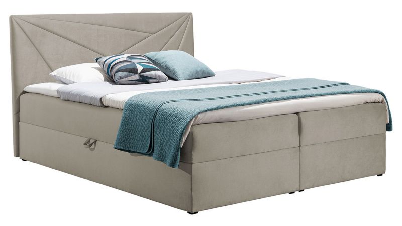 Łóżko kontynentalne MIRJAN 24 Top 5 120x200 jasny beż 1 szt.