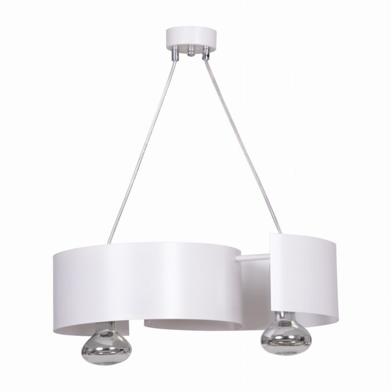 Lampa sufitowa Emibig Vixon biała wym: 100 x 44 x 30 cm 2xE27 x 15W 1 szt.