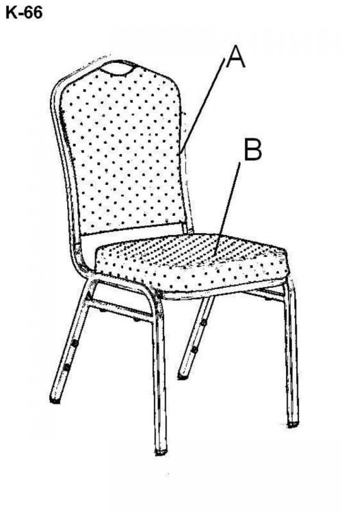Krzesło Halmar K66s niebieskie 1 szt