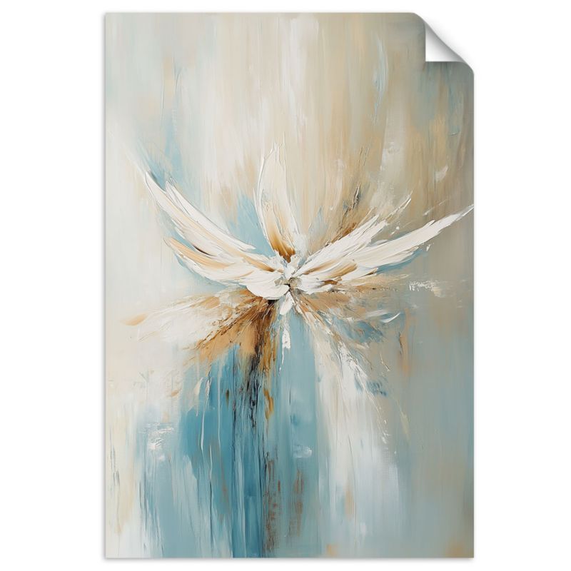 Naklejka samoprzylepna Feeby Abstrakcja Beżowy Turkusowy 100x150cm 1szt