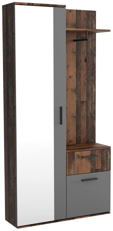 Nowoczesna garderoba do przedpokoju z lustrem JOVITA