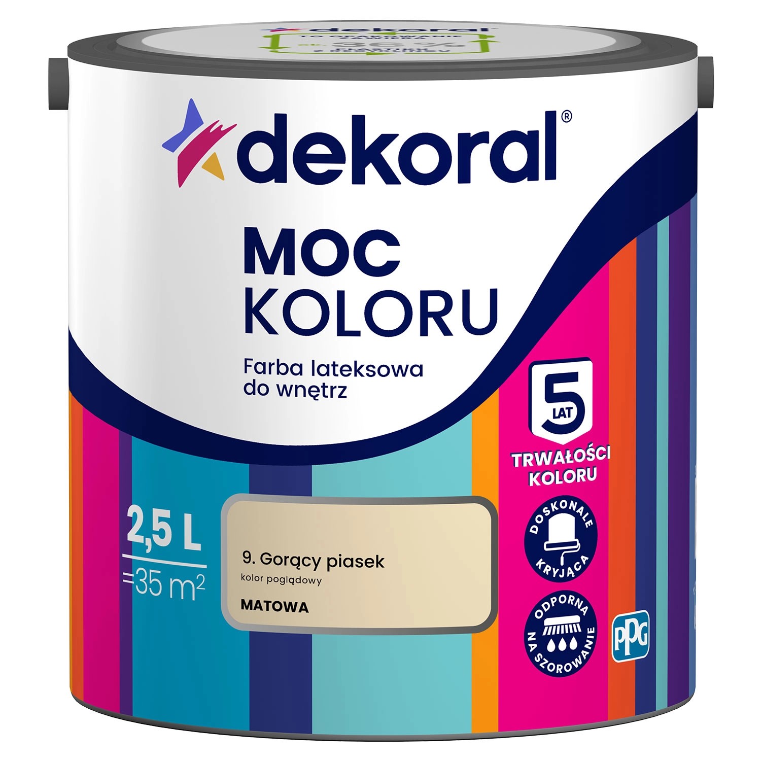 Farba Dekoral Moc Koloru gorący piasek 2,5 l