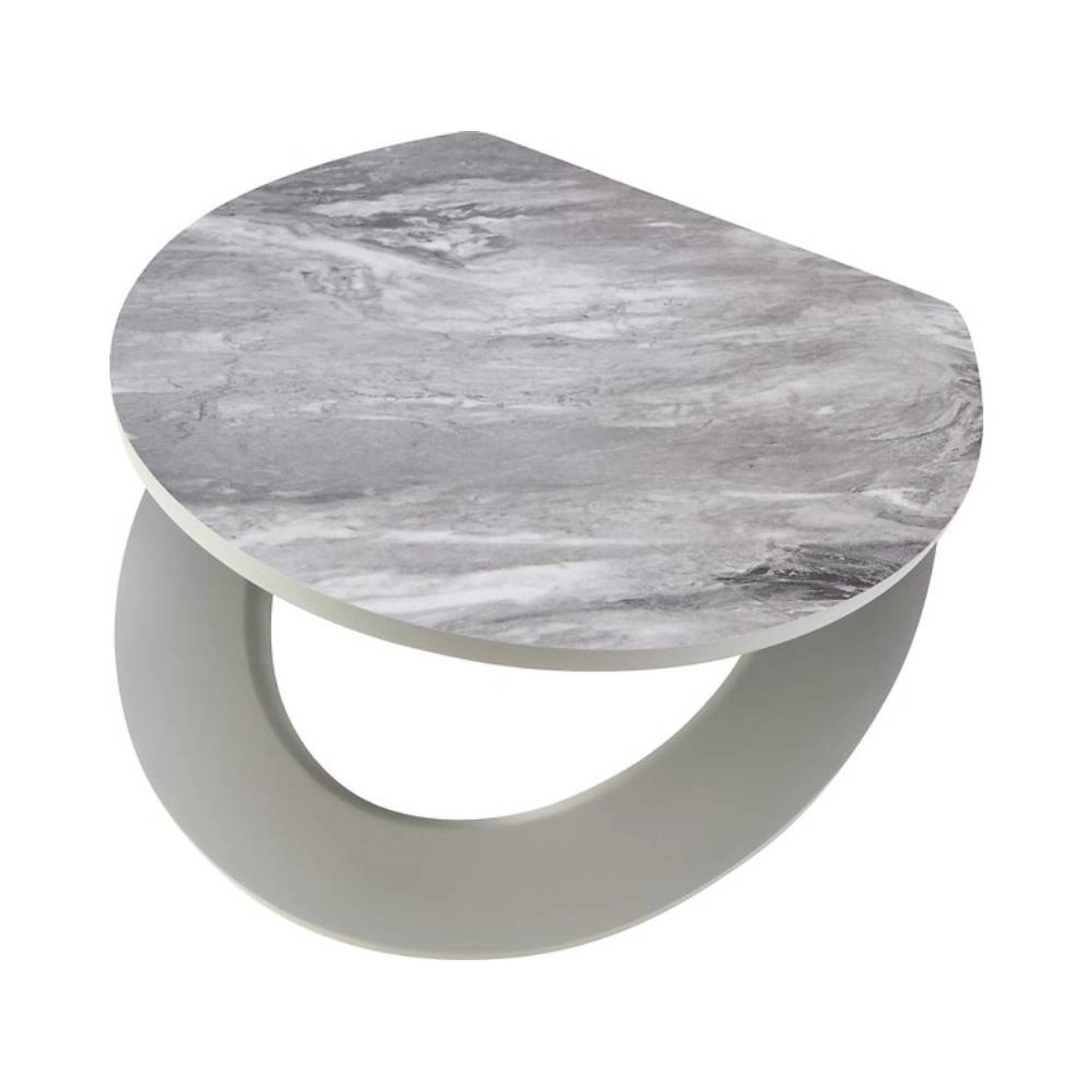 Baliv Deska sedesowa Gudua wolnoopadająca szary marmur