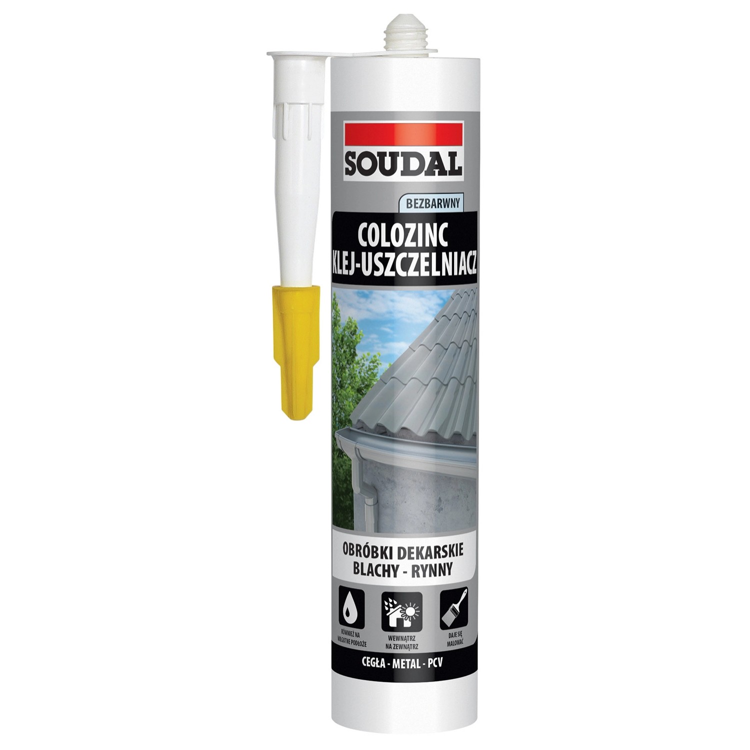 Soudal Klej do blach 290 ml bezbarwny
