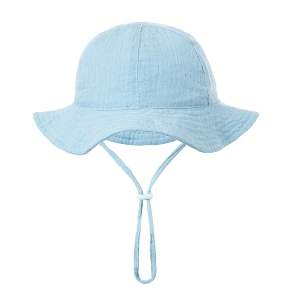 Muślinowy kapelusz 3-12 miesięcy baby blue NS