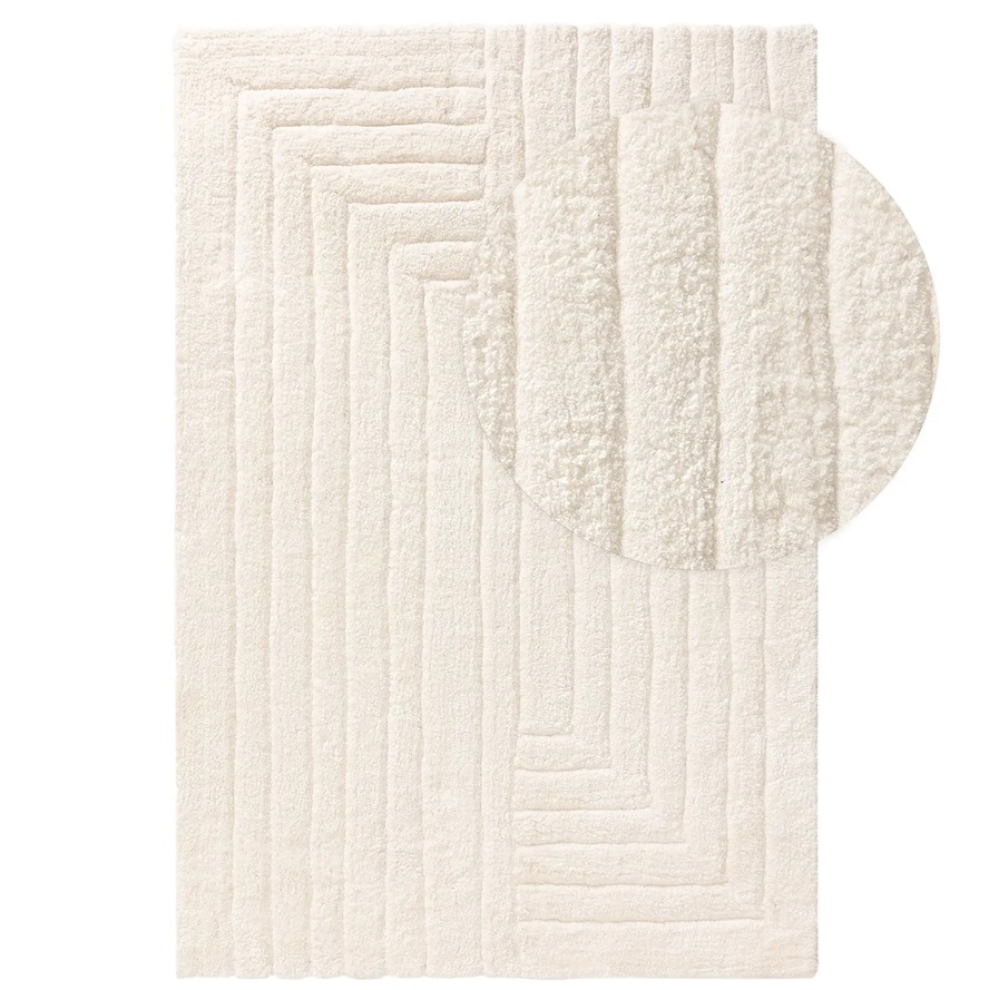 Dywan shaggy Emy kremowy BEN - 200x300 cm