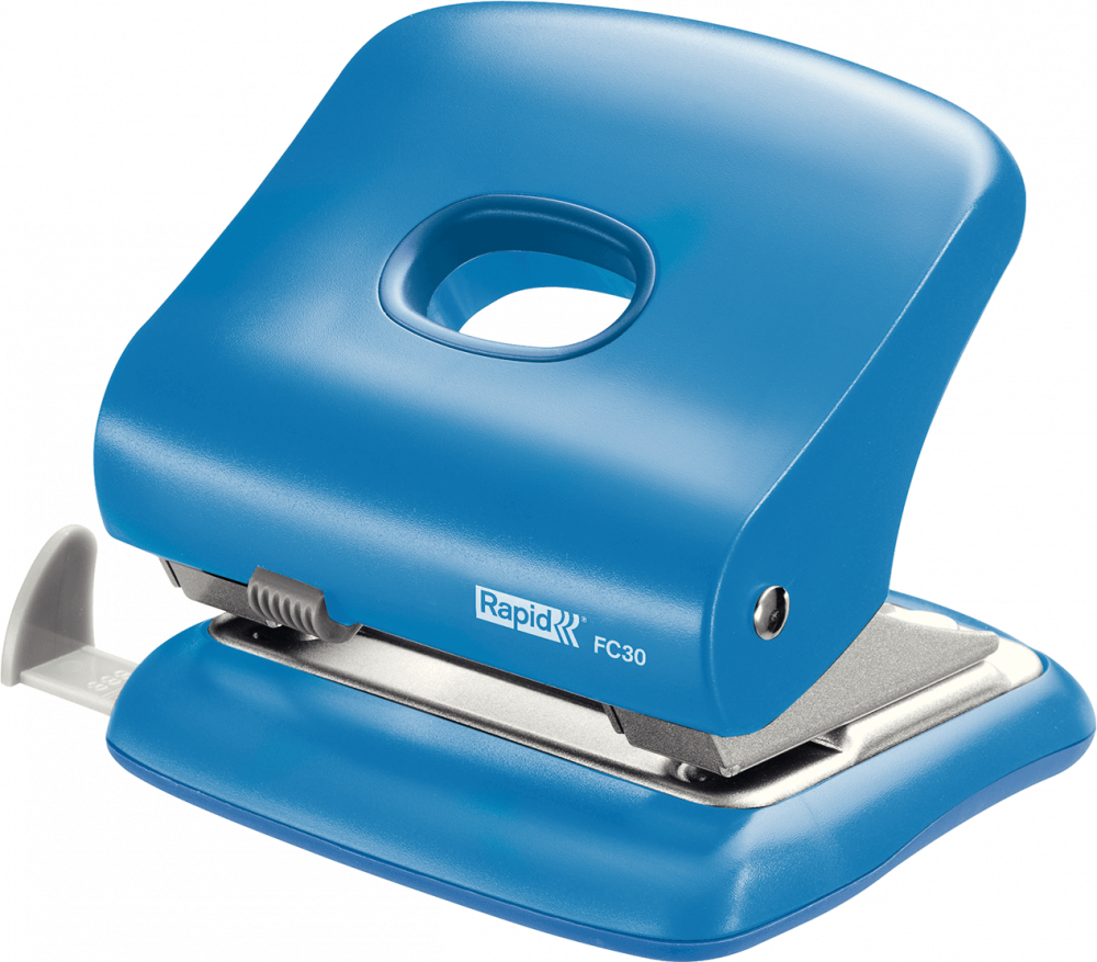 Dziurkacz Rapid FC30, do 30 kartek, jasnoniebieski