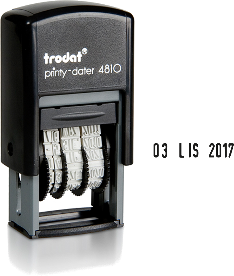 Datownik Trodat 4810, wersja polska, czarny