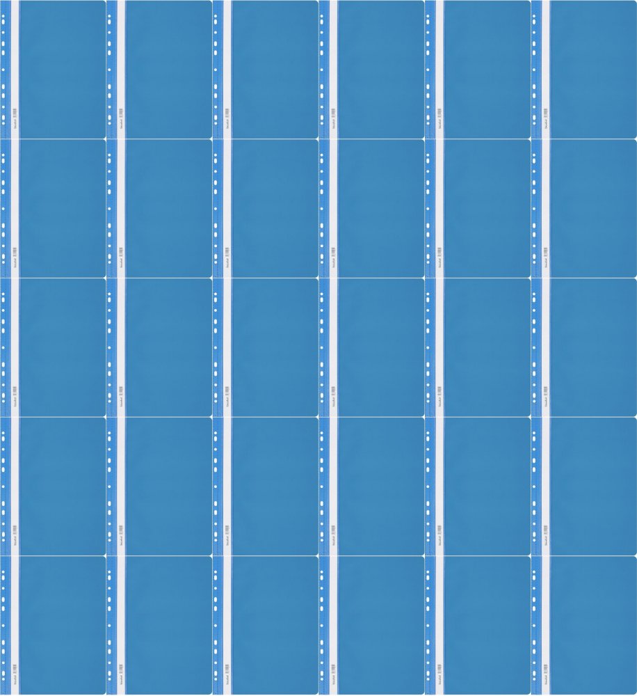 100x Skoroszyt plastikowy oczkowy Biurfol, twardy, A4, do 200 kartek, jasnoniebieski