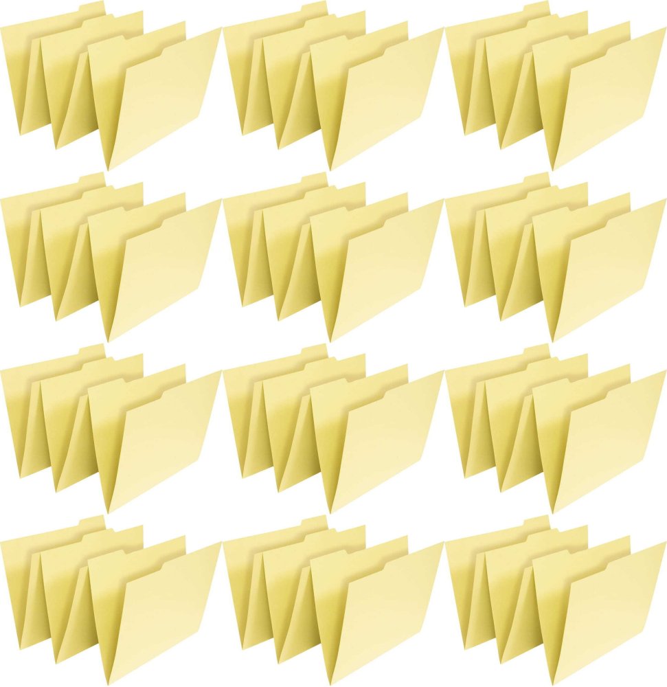 12x Teczka kartonowa Spiral, z registrami, Manila, A4, 3 sztuki