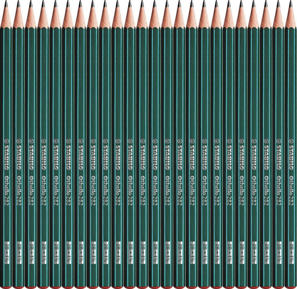 24x Ołówek Stabilo Othello, 2B, zielony