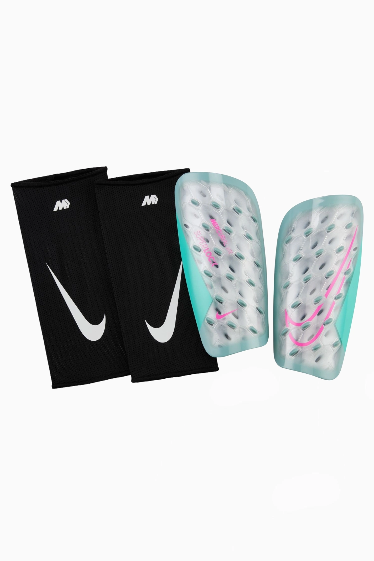 Ochraniacze Nike Mercurial Lite SuperLock - Miętowy