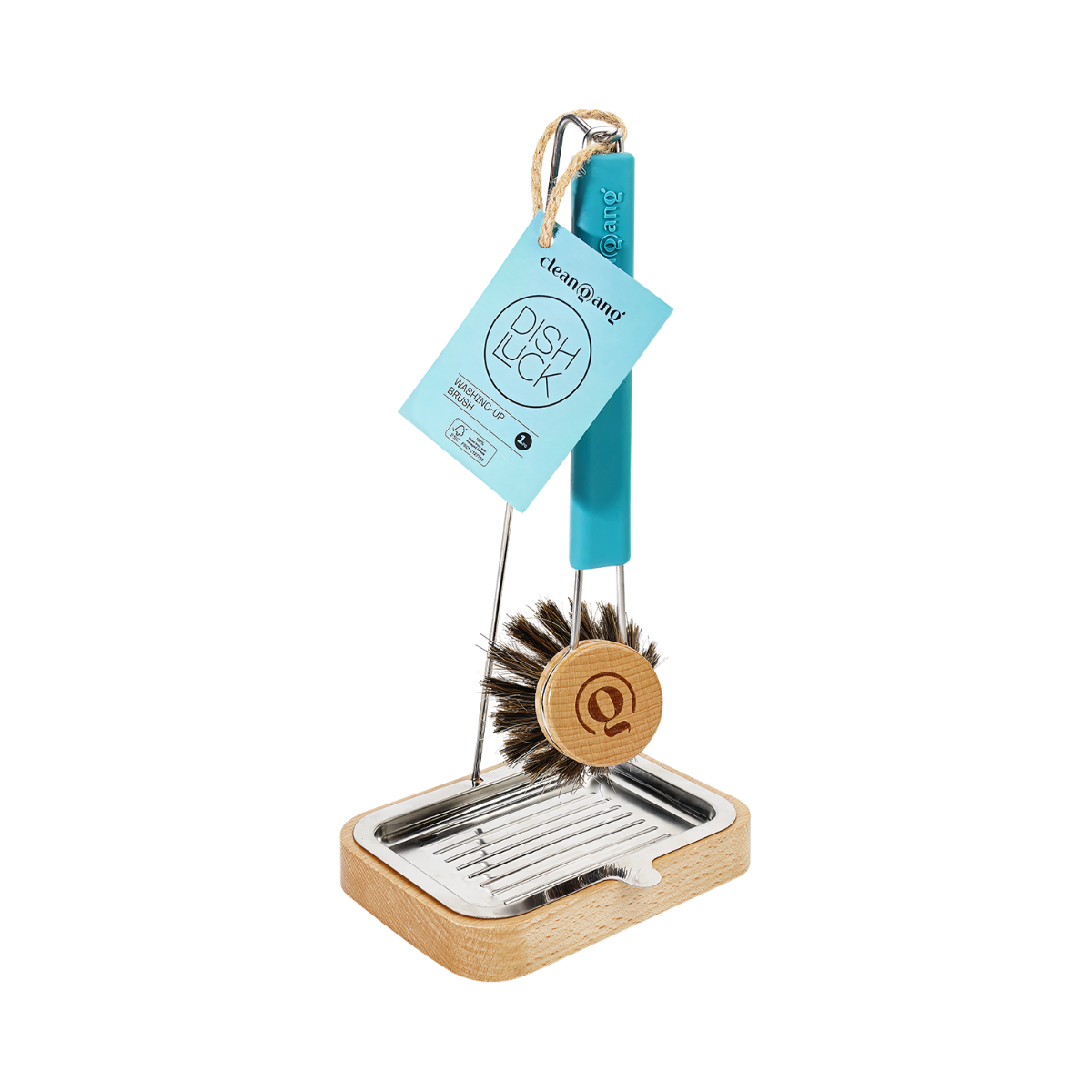 szczotka do naczyń z ociekaczem, niebieska