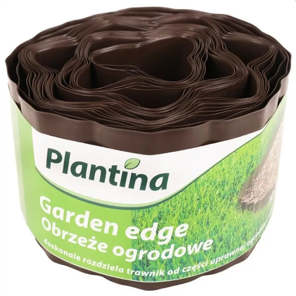 Obrzeże ogrodowe 10cm x 9mb brąz Plantina
