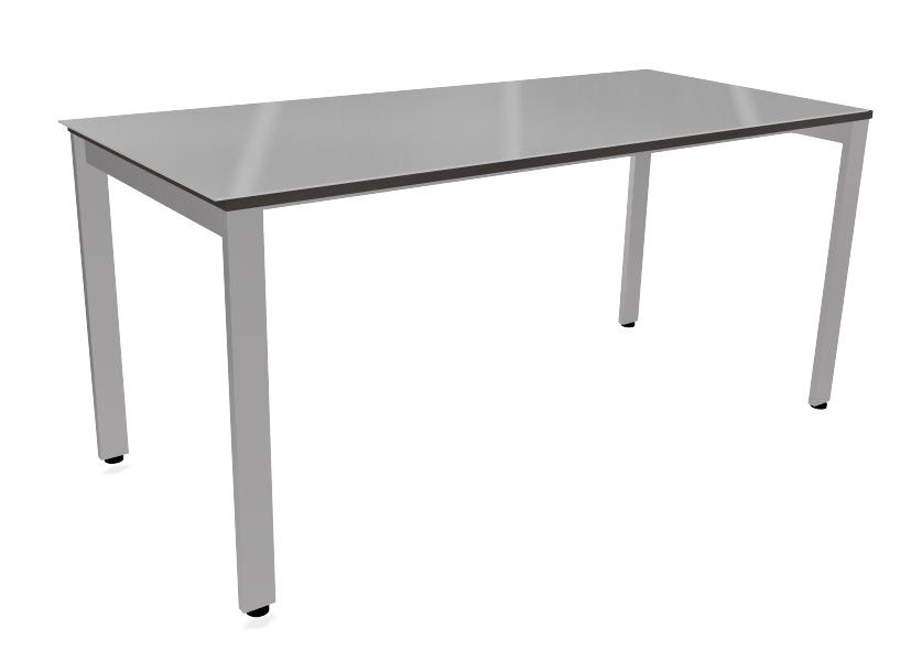 NOTER PO57 Biurko pojedyncze 158,5x70x74h (Kopia) (Rodzaj blatu: płyta laminowana Biel Arktyczna)