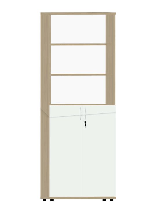 HEBE TS504 regał 80,2x40x219,5h (Kolor korpusu: Wiśnia Havana)