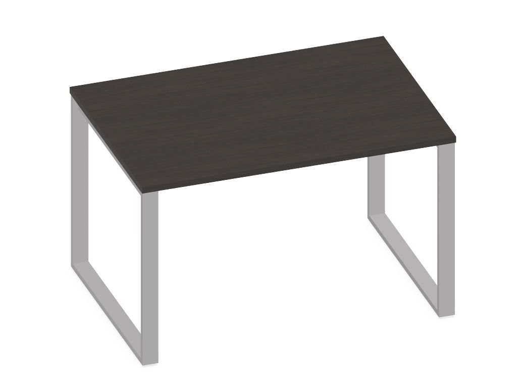 NOTER PZ107 Biurko pojedyncze na nogach o profilu zamknietym 118,5x70x74h (Kolor blatu: Dąb Ciemny)