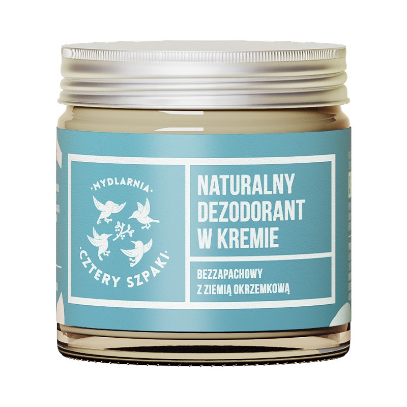 Cztery szpaki - naturalny dezodorant w kremie, bezzapachowy, 60 ml