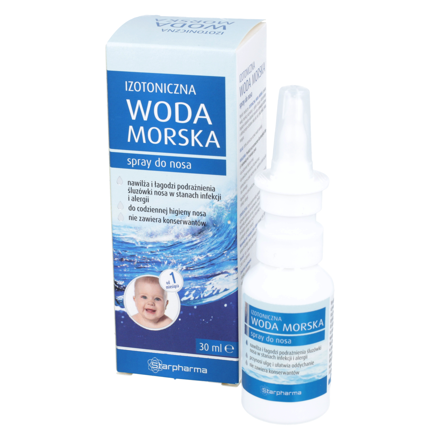 Starpharma izotoniczna woda morska, spray do nosa, 30 ml