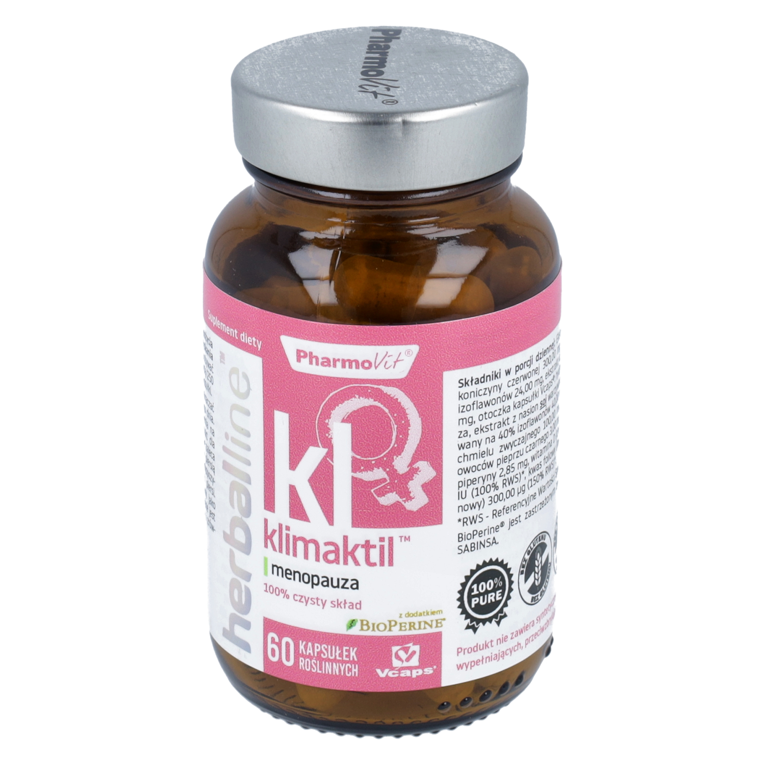 Pharmovit herballine klimaktil menopauza, 60 kapsułek roślinnych