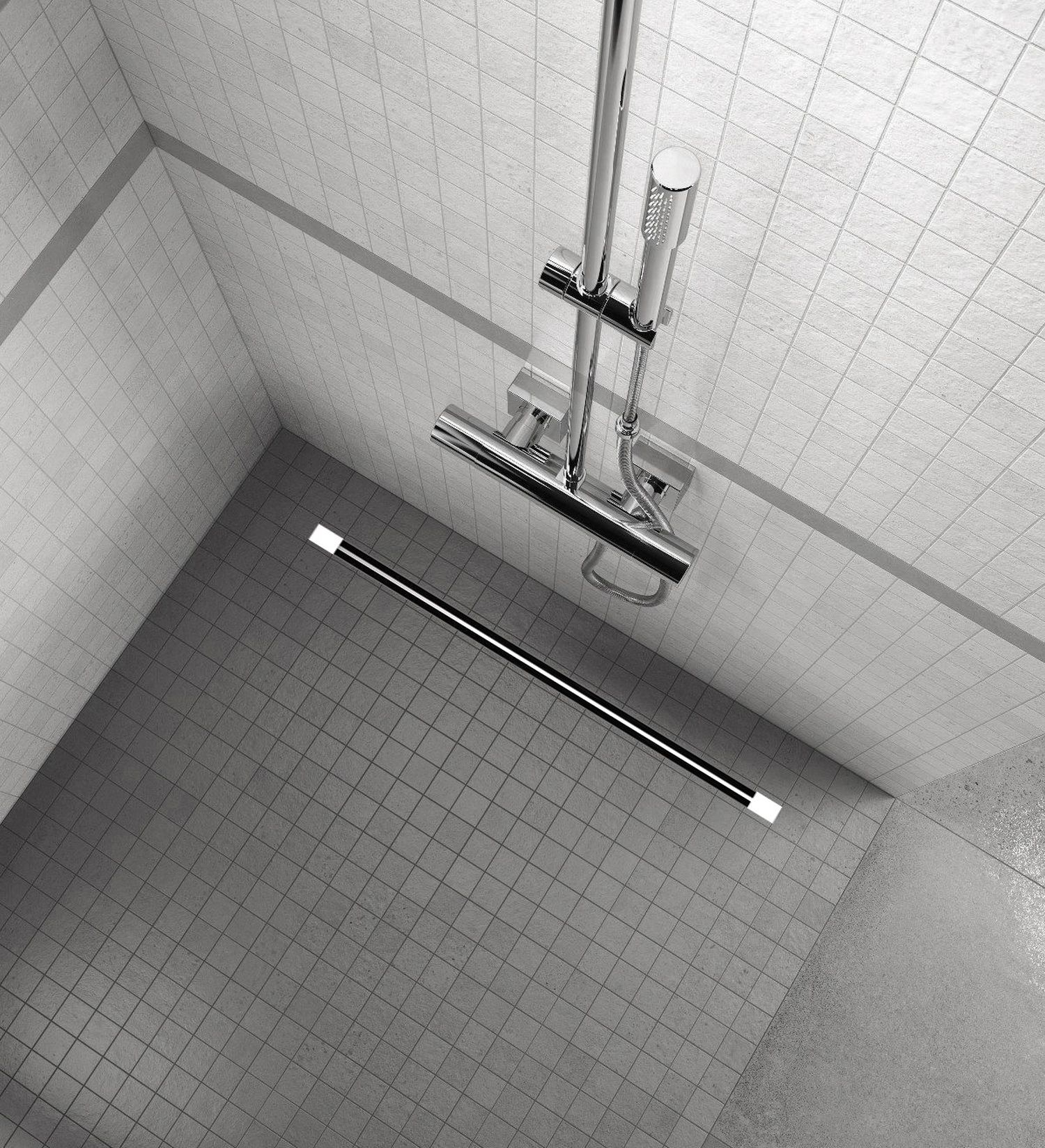 Sea-Horse Slim Black odpływ prysznicowy liniowy 80 cm czarny mat OL-L01-80-B