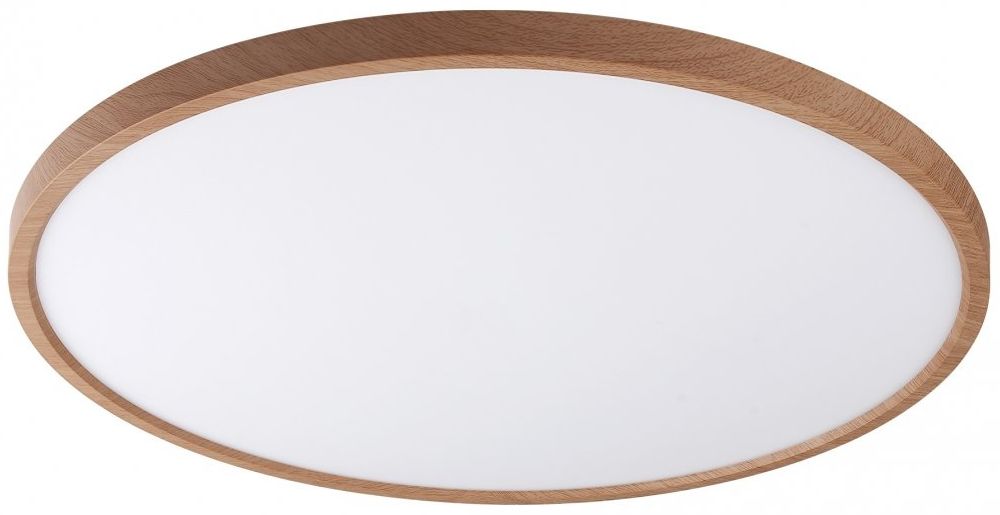 Zuma Line Cami plafon 1x52W drewno/biały WM-BP1108-L-W