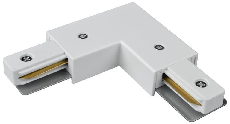 DPM X-Line złączka typu L do szyny natynkowej zasilająca biała STLPW