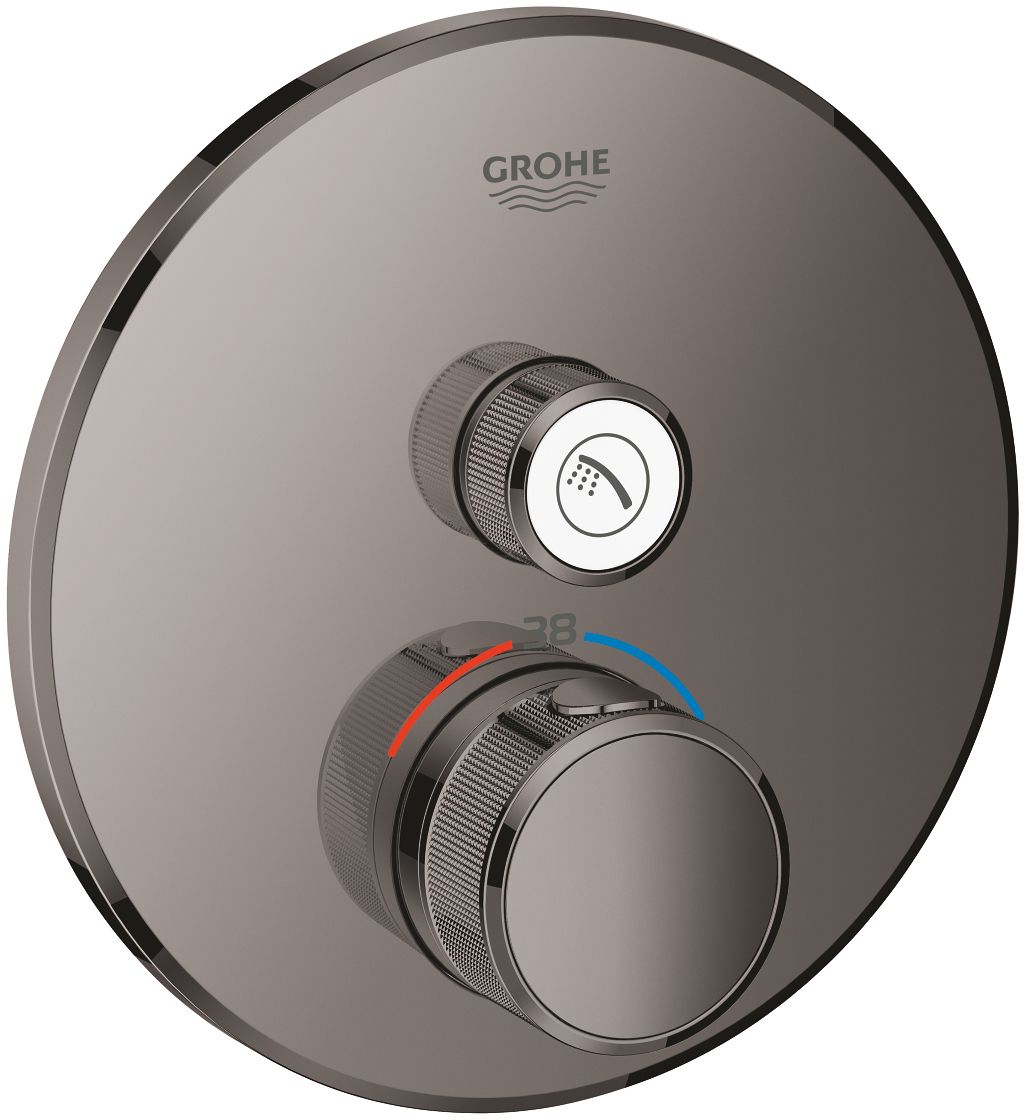 Grohe Grohtherm SmartControl bateria prysznicowa podtynkowa termostatyczna hard graphite 29118A00
