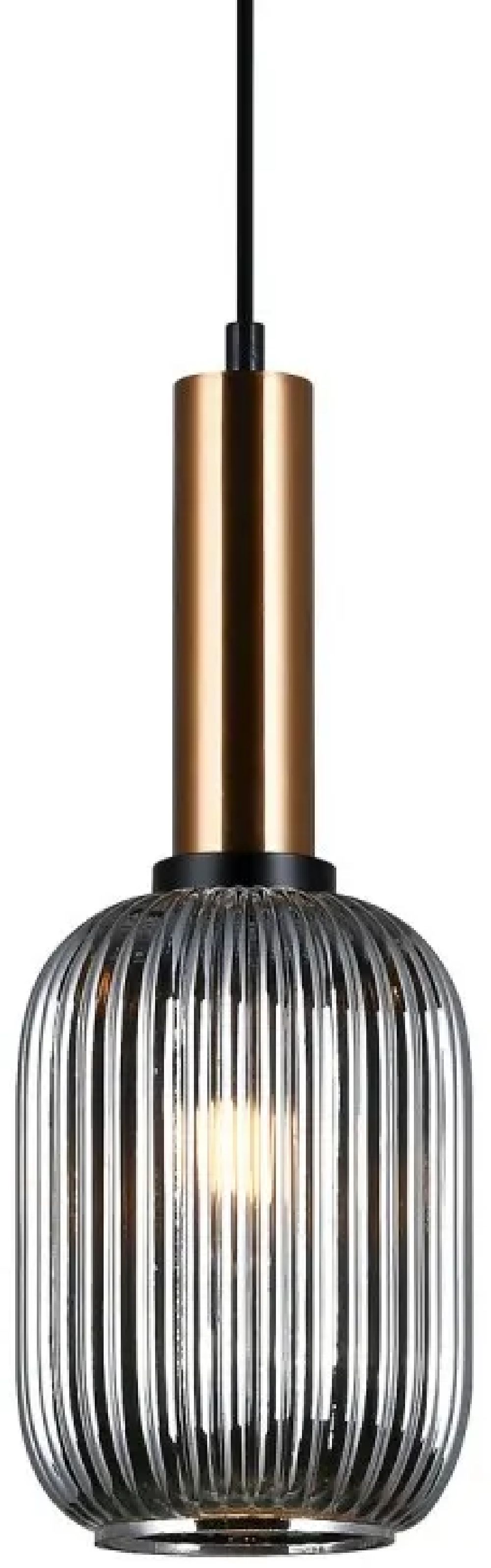 Italux Antiola lampa wisząca 1x40 W mosiądz PND-5588-1M-BRO+SG