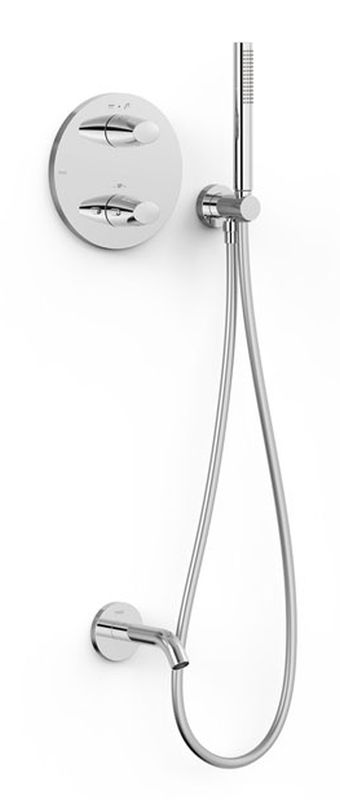 Tres Therm-Box zestaw wannowo-prysznicowy podtynkowy termostatyczny chrom 28125006