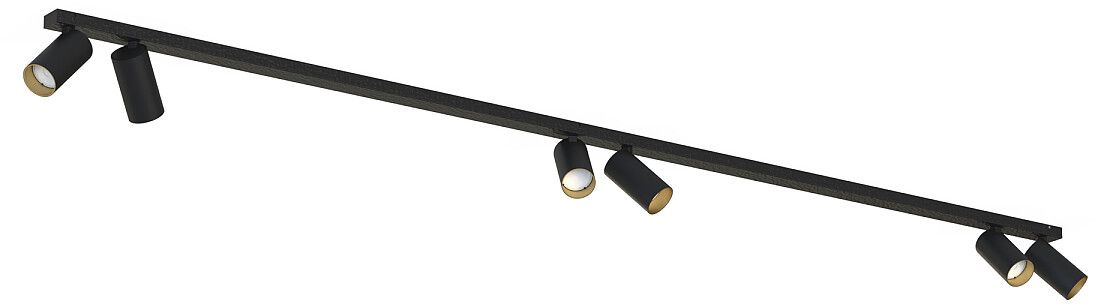 Nowodvorski Lighting Mono VI lampa podsufitowa 6x10W LED czarna/złota 7770