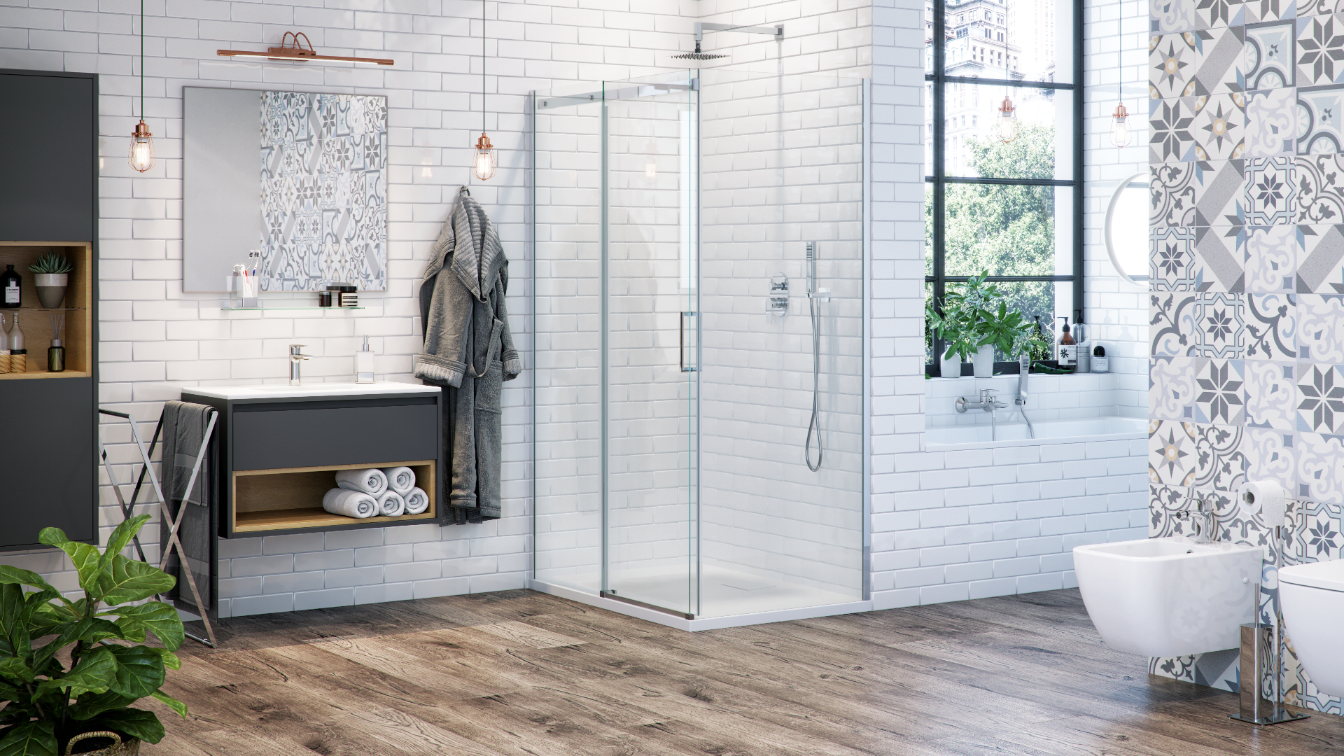 Excellent Glad zestaw prysznicowy podtynkowy z deszczownicą chrom ARNL.SET1145CR