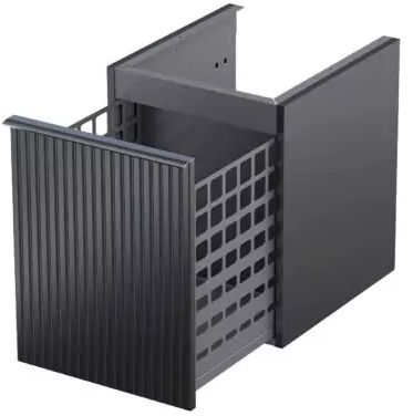 Oristo Etna szafka 40x45,5x50 cm boczna wisząca czarna OR52-SN1S-40-8R