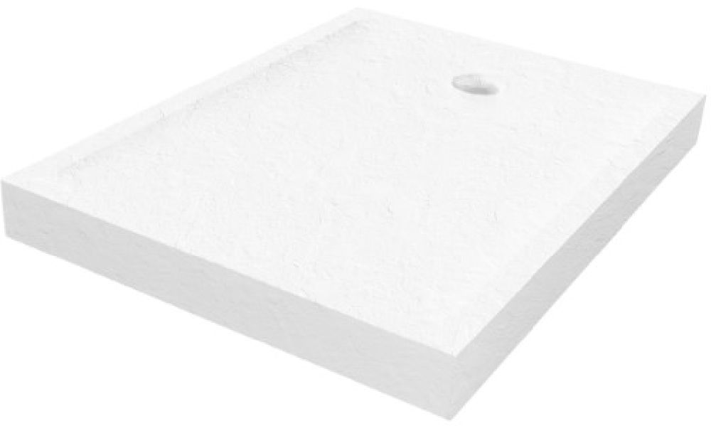 New Trendy Mild Stone brodzik prostokątny 90x80 cm biały B-0527
