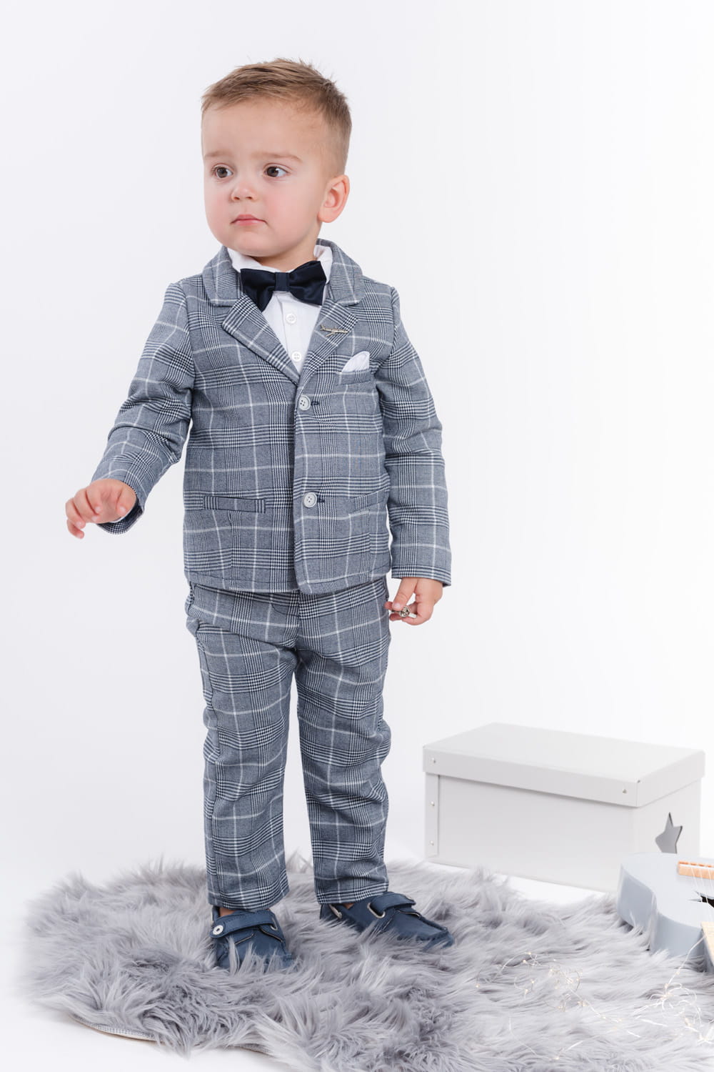 LaFerio Sevilla Garnitur w kratę dla chłopca 92-116cm