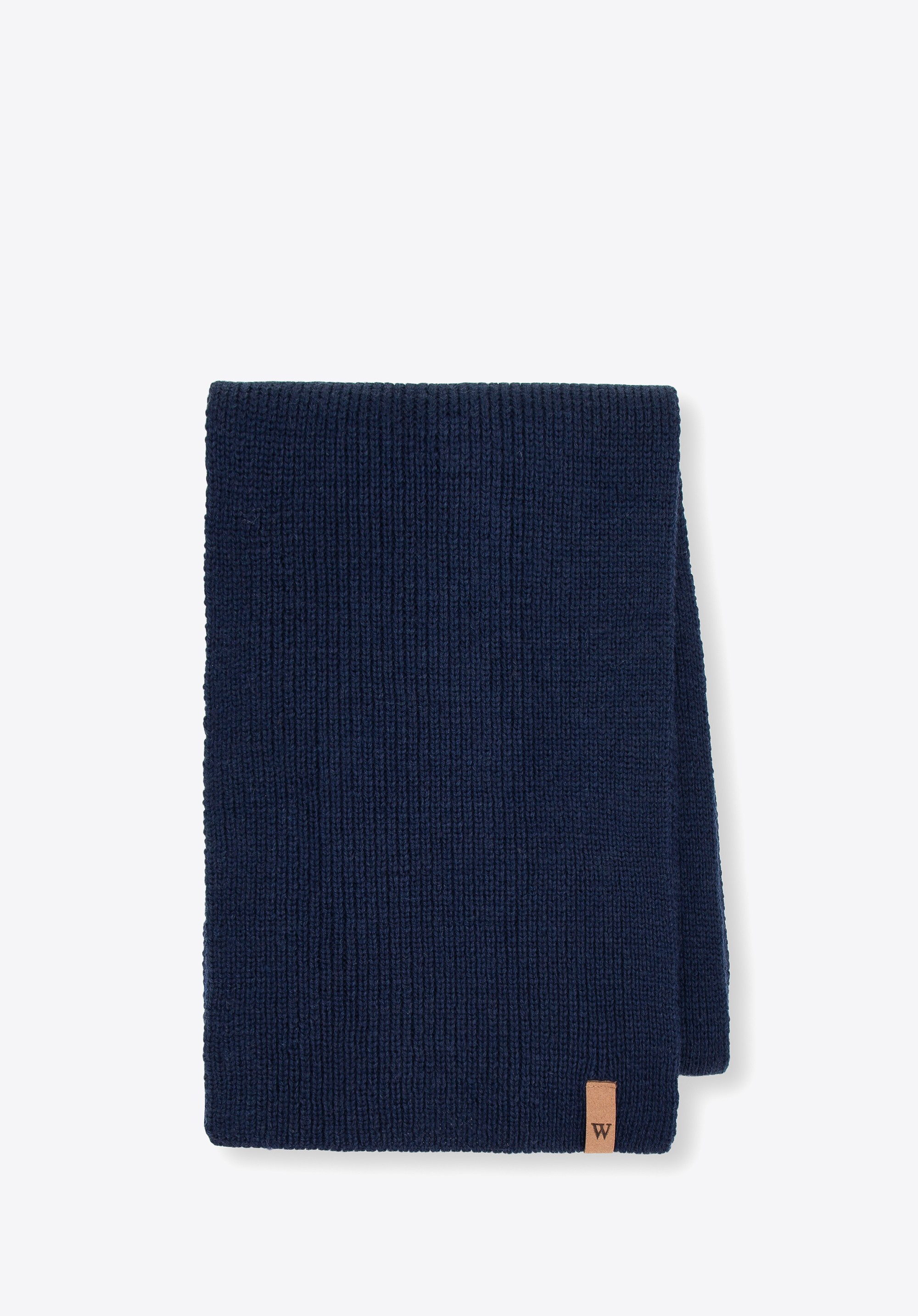 Męski szalik z logo granatowy