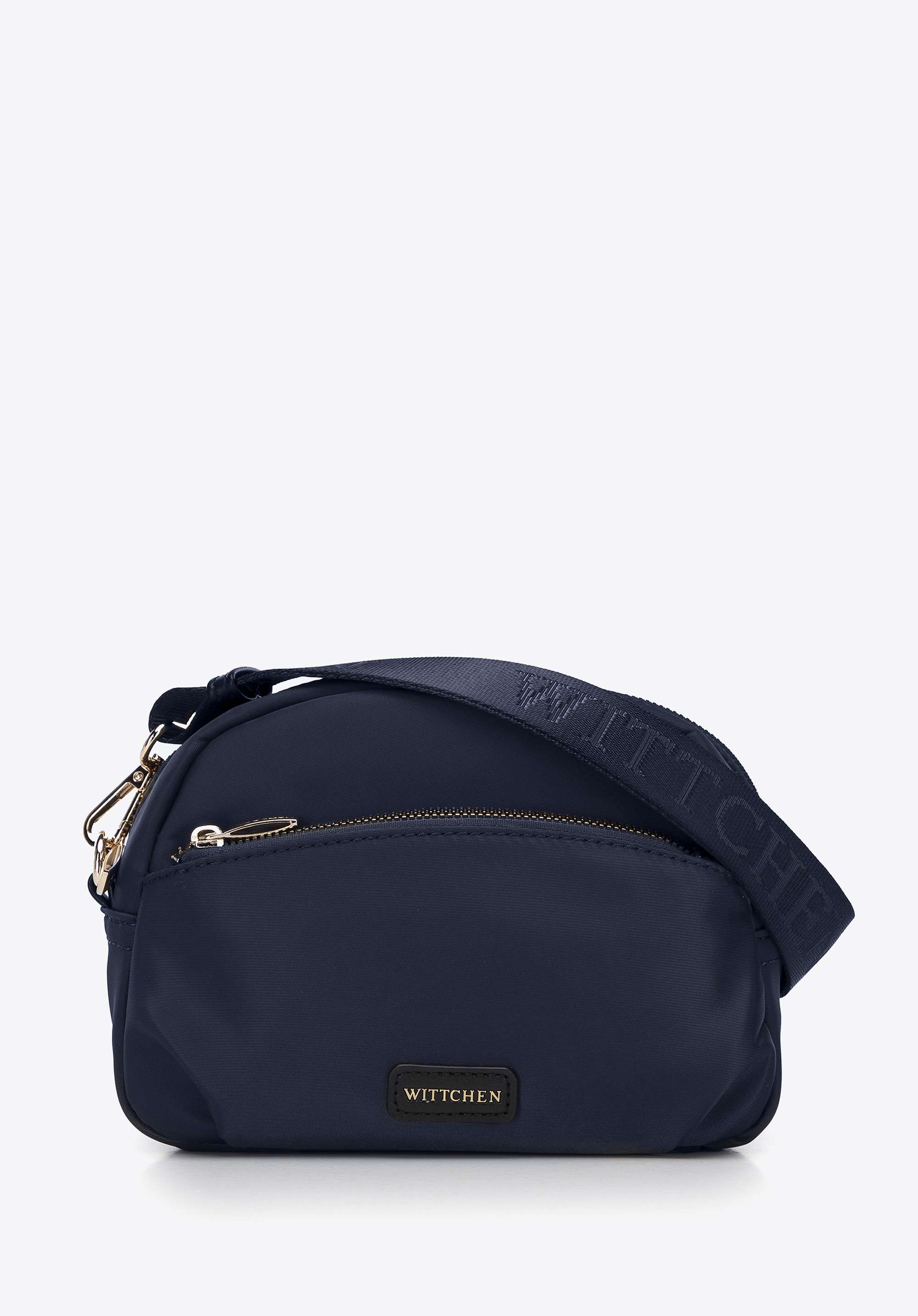 Damska torebka crossbody z nylonu granatowa