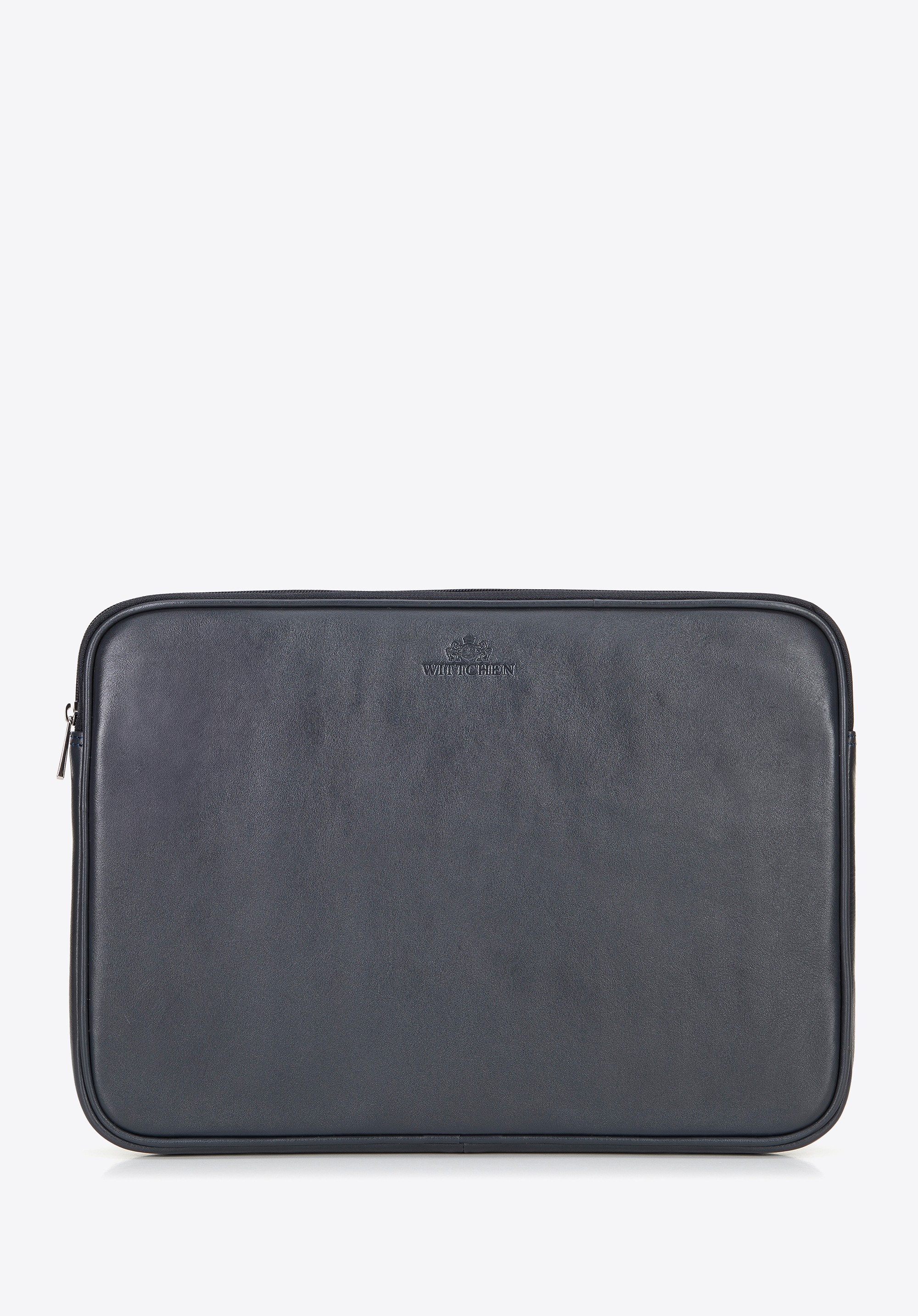 Pokrowiec na laptopa 15,6” ze skóry naturalnej ciemny szary