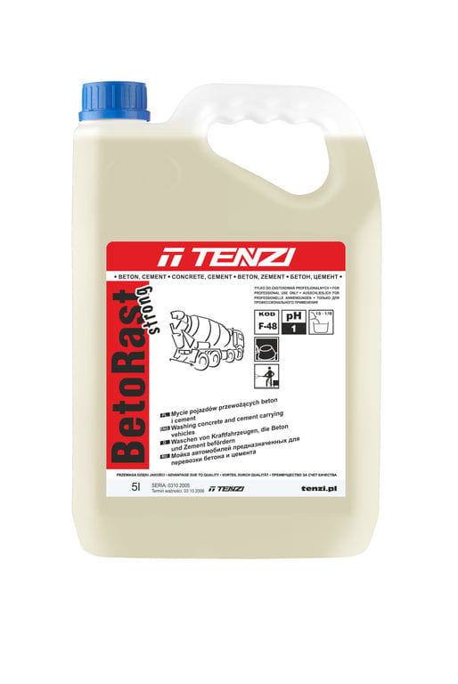 Betorast Strong 10L czyszczenie betoniarek narzędzi TENZI HIT
