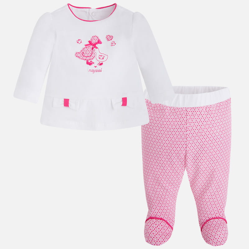 MAYORAL 1515 Komplet dla dziewczynki - koszulka i półśpiochy