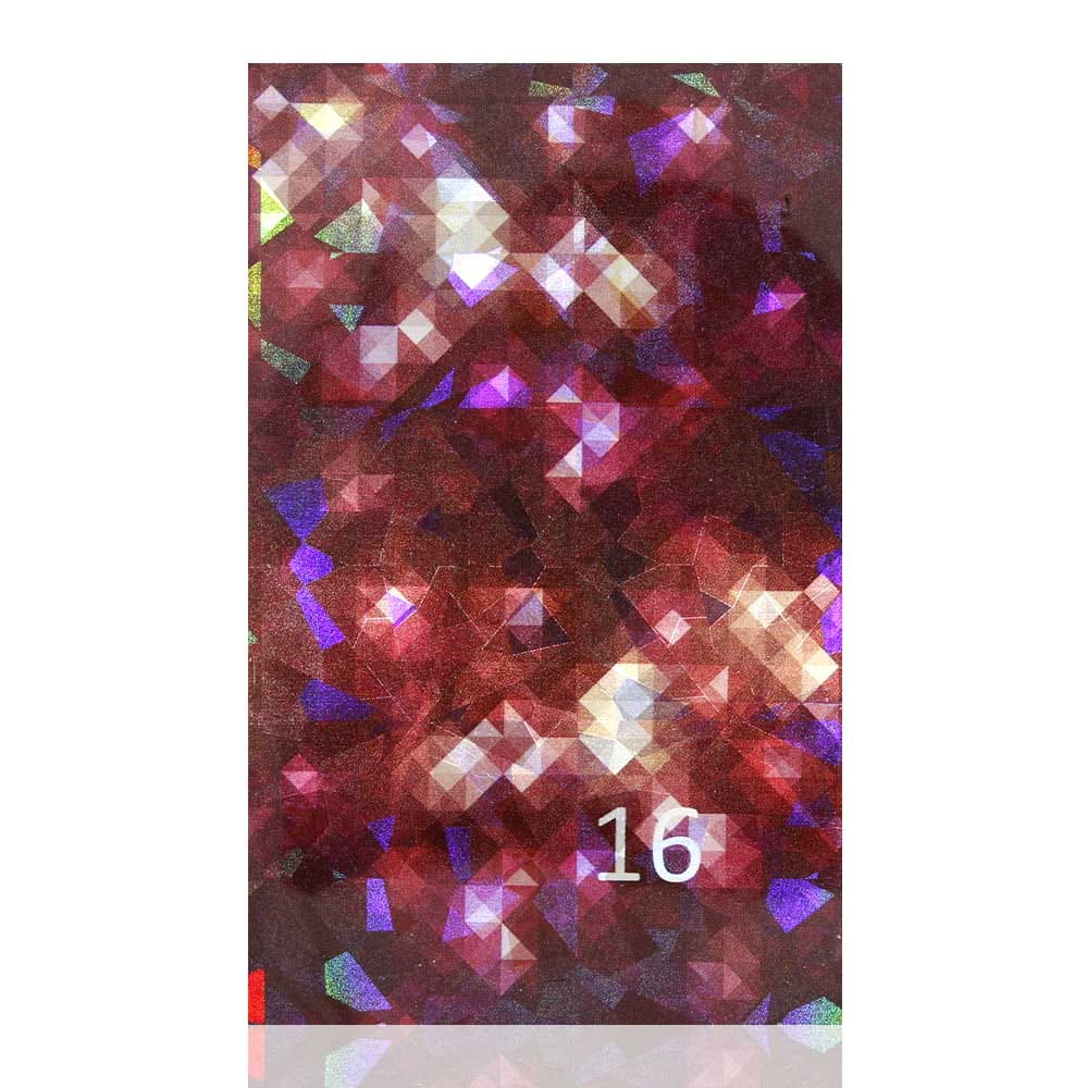 Naklejka do paznokci Laser effect samoprzylepna arkusz 8 cm x 5 cm Nr 97