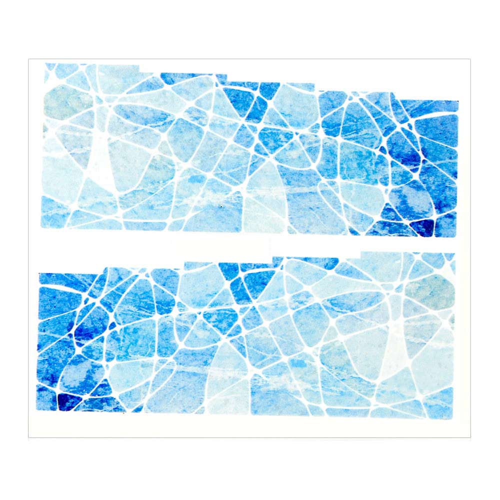 Naklejki wodne do paznokci arkusz 6,5 x 5,5cm na 10 palców YB Nr 755