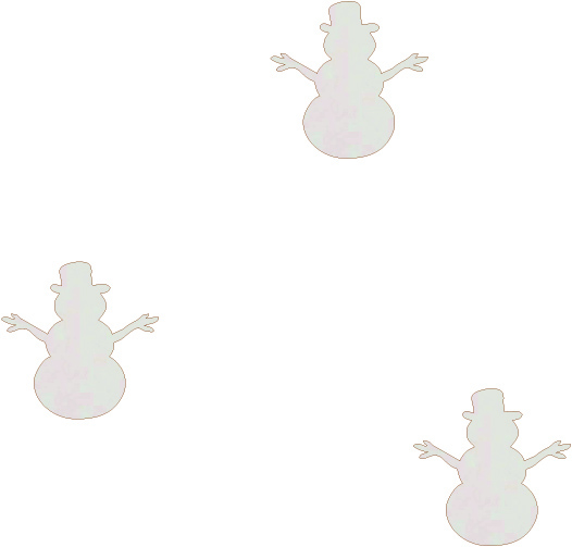 Bałwanek bałwanki baza do makramy, kartek, wycinanki, tekturki, scrapki, dekor święta Bożego Narodzenia zawieszka z bermaty zestaw 3