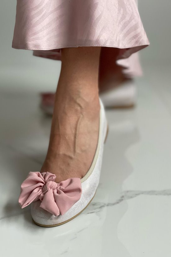 Baleriny damskie 92/22 Pudrowy róż